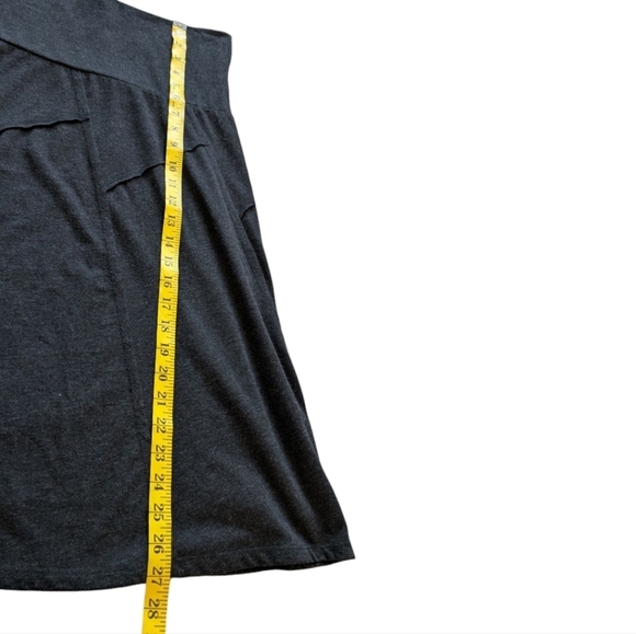 prAna Daphne Skirt Sustainable Comfort Women Small Lounge Minimalist Earthy Grey - Picture 13 of 13